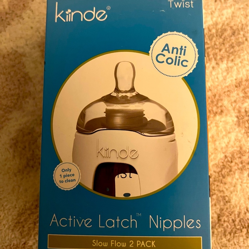 Kiinde Twist active latch Nipple 2 pack slow